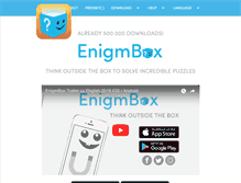 Tablet Screenshot of enigmbox.com